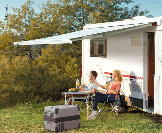 Parete perfetta 3800 Tenda da sole, 400cm, 12V, custodia bianca, panno Horizon G 431520