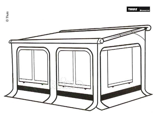 Tenda da sole panoramica Thule L 600cm 431966