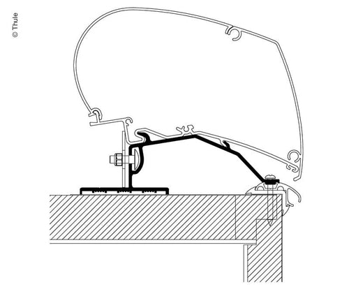 Set di adattatori per tetto Omni.Car.Roof Adapter 43203