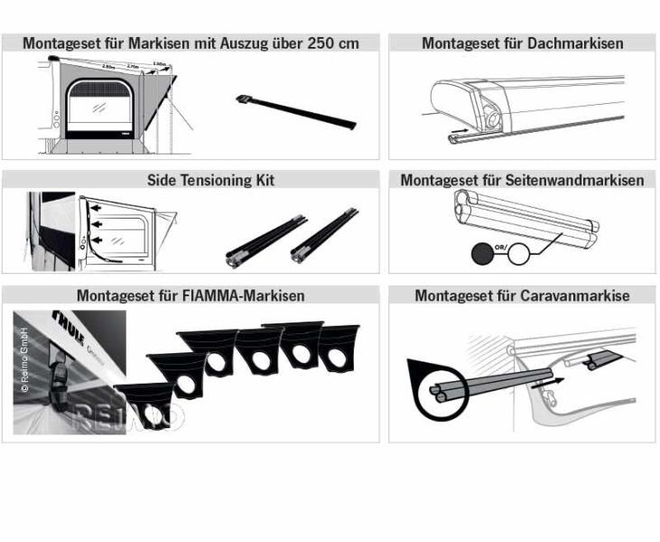 Load image into Gallery viewer, Tenda da sole Thule EasyLink per tende da sole di larghezza 400 cm e oltre 4321416
