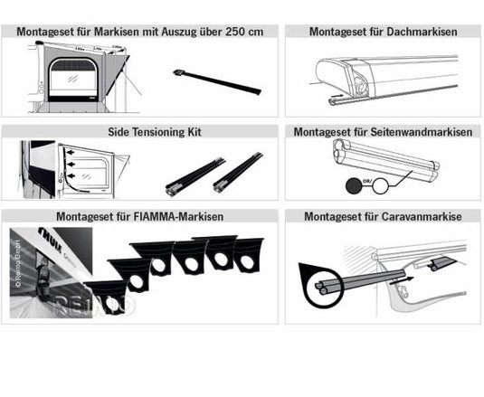 Tenda da sole Thule EasyLink per tende da sole di larghezza 400 cm e oltre 4321416