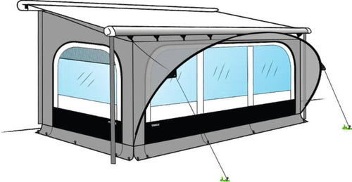 Tenda da sole Thule Quickfit Media, larghezza tenda 2,6m, larghezza tenda 3,0m 43214