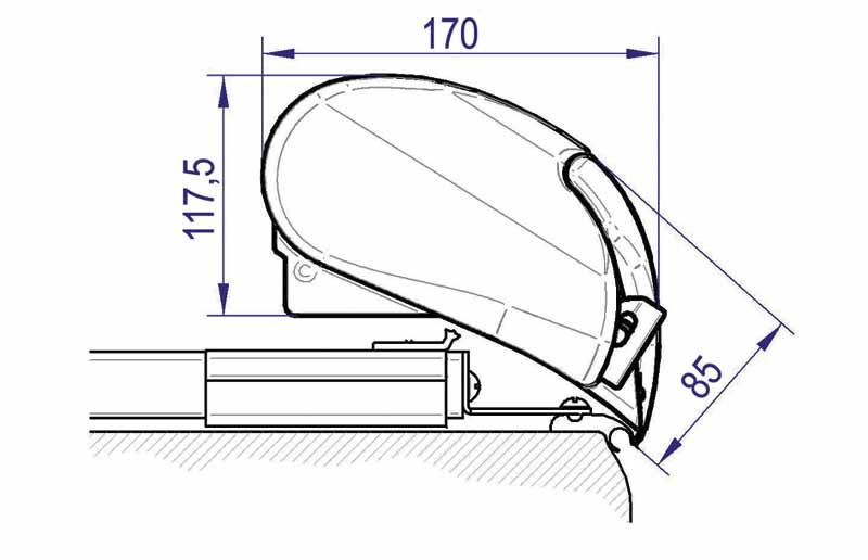 Load image into Gallery viewer, Tenda da tetto Omnistor 6900 5m Curacao, estensione 275 cm 432328
