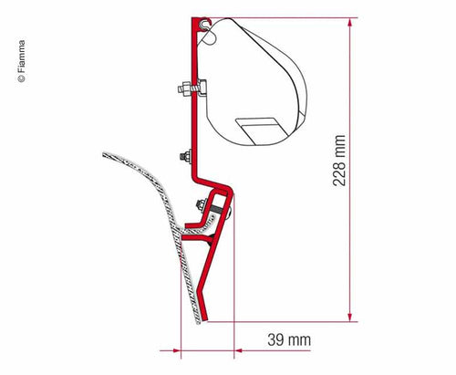 Fiamma kit lift roof T3 433300