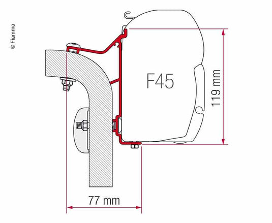 F.Adap.F45 Hymer Van/B2 433410