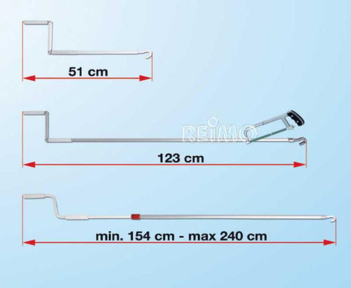 Manovella FIAMMA 154-240cm 43358