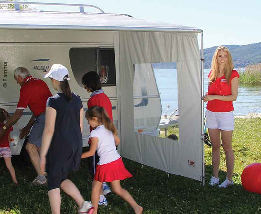 Fiamma SIDE Caravanstore XL, parte laterale tenda da sole con finestra 434177