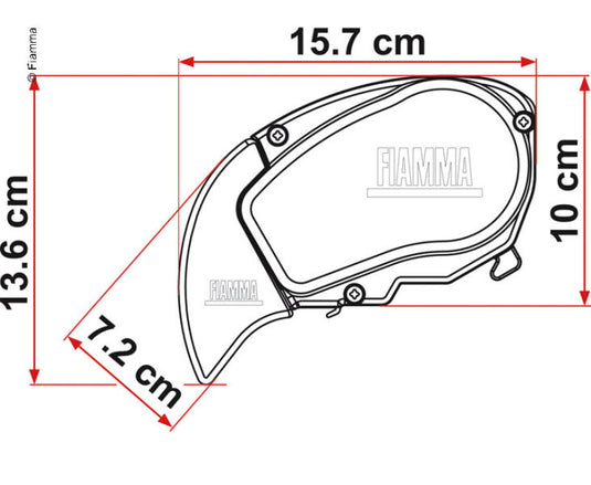 Tenda da tetto Fiamma F65S 4,0m, per furgoni e camper 436430