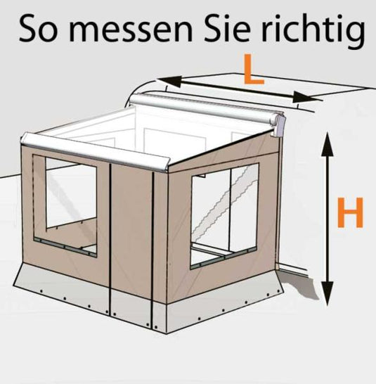 Camp Room 500 per tende da sole a parete laterale Prostor 500, larghezza 480cm 438597