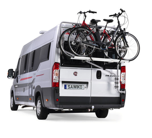 Portapacchi posteriore Futuro E-Lift per 2 biciclette, Duc. dal 2006 tetto forma 440001