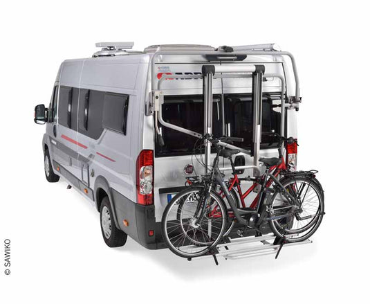 Portapacchi posteriore Futuro E-Lift per 3 biciclette, Duc. dal 2006 tetto forma 440002