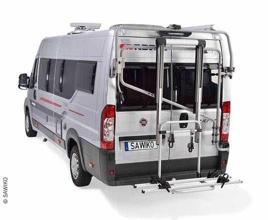 Portapacchi posteriore Futuro E-Lift per 3 biciclette, Duc. dal 2006 tetto forma 440002