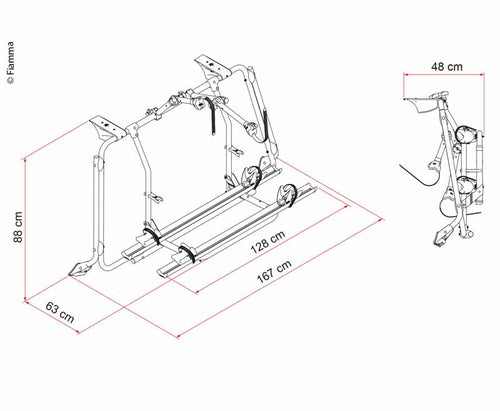 Portabiciclette Fiamma Carry Bike per VW T6 440212