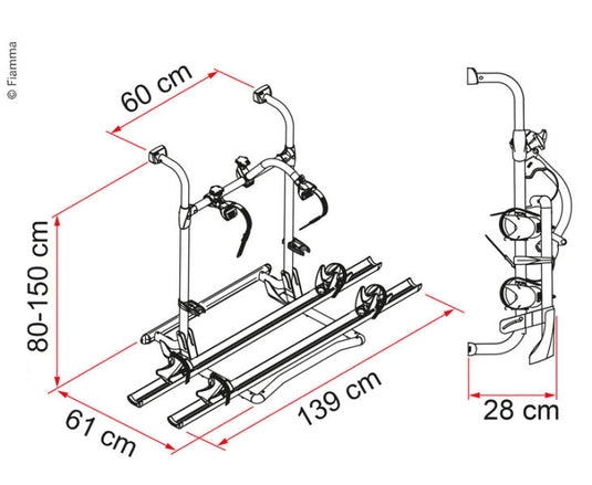 portapacchi posteriore Carry Bike PRO E-Bike f.2 ruote 60kg 440217