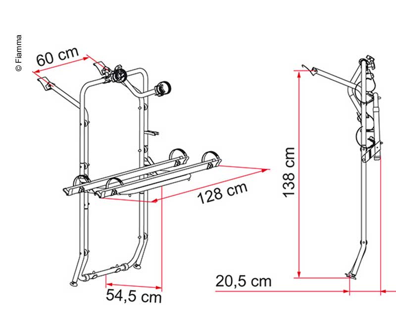 Load image into Gallery viewer, Portapacchi posteriore Fiamma per Mercedes Vito (2 ruote) 440341
