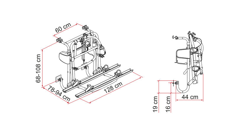Load image into Gallery viewer, Heckt.Carry Bike M.Lift77 440425
