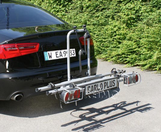 Portabiciclette pieghevole per gancio di traino per 2 biciclette 440620