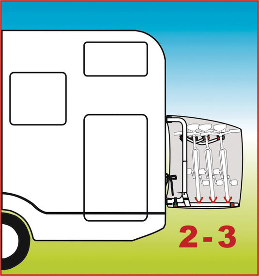 Copri-bici Copri-bici per 2-3 biciclette 44065