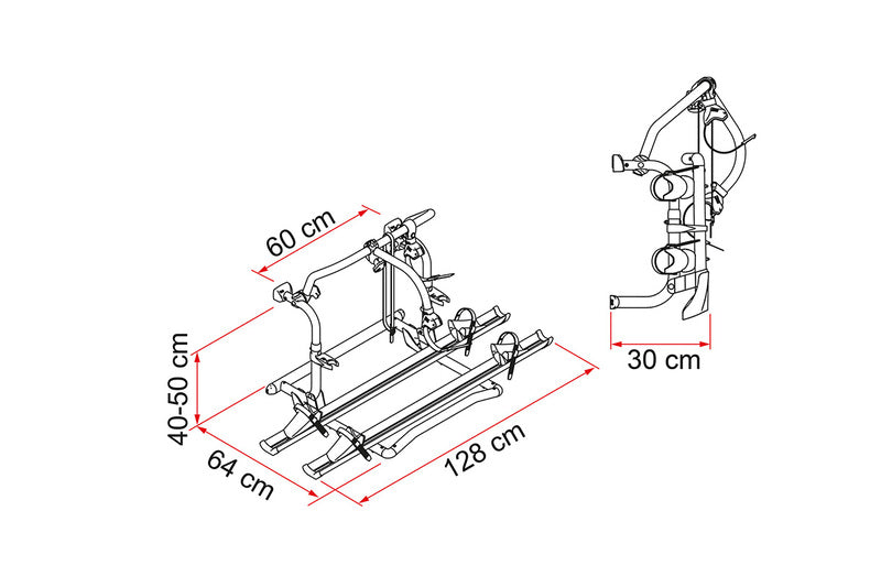 Load image into Gallery viewer, Portabiciclette posteriore Carry Bike Pro C per 2 E-Bikes 440681
