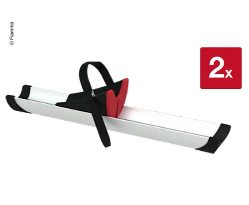 Kit Rail Premium 48, quarta rotaia in due pezzi Carry-Bike VW T5/T6 Pro argento 440692