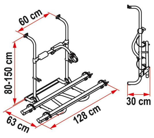 Portapacchi posteriore Carry Bike UL per 2 ruote 44073