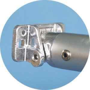 Portapacchi posteriore in alluminio Carry Bike 200D completo per porte a battent 44095