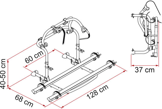 Portapacchi posteriore Carry Bike Carry Bike ProC Knaus per 2 ruote 44103