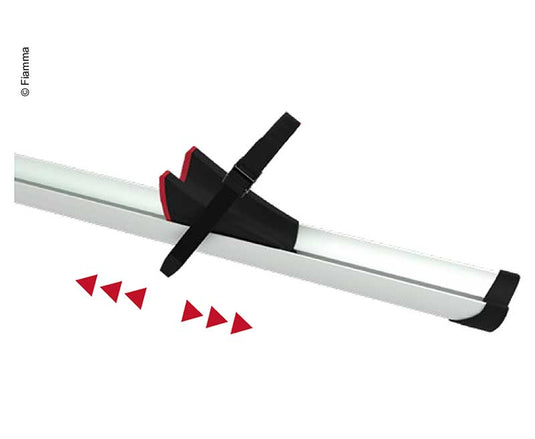 Portabiciclette Rail Premium XL 139cm, argento 441192