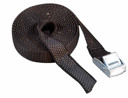 Cinturino in gomma 2m x 18mm, nero. 2 pezzi, confezionati in SB. 44200