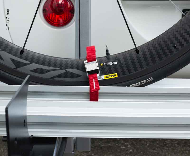 Load image into Gallery viewer, Sistema porta moto MAREA per 1 scooter/motocicletta e 1 bicicletta 442245
