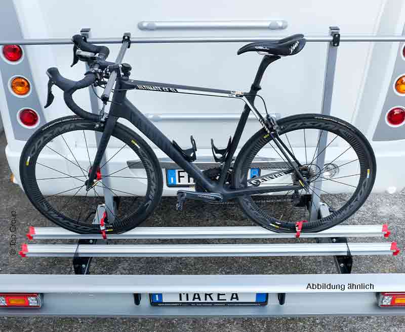 Load image into Gallery viewer, Sistema porta moto MAREA per 1 scooter/motocicletta e 2 biciclette 442246
