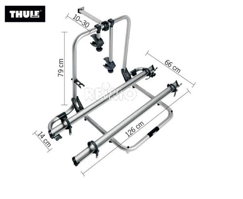 Portabiciclette in alluminio per garage posteriore Sport G2 44340