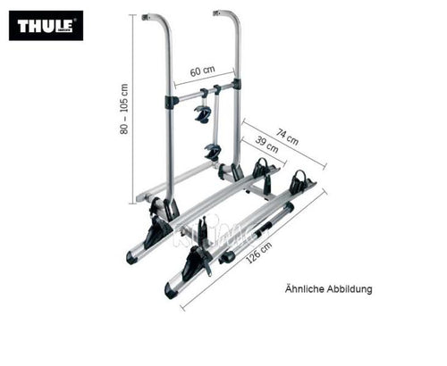 Portapacchi posteriore in alluminio Omni-Bike Elite G 2 Hymer per 2 ruote 44347