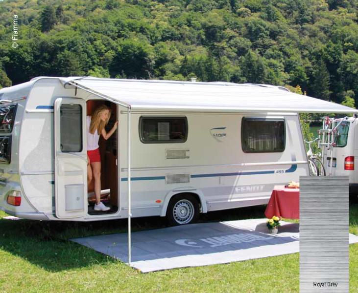 Load image into Gallery viewer, Tenda da sole Fiamma Caravan Caravanstore 225, Royal Grey 443621
