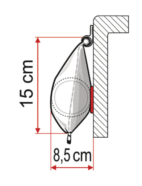 Tenda da sole Fiamma Caravan Caravanstore 190, Grigio Reale 44362