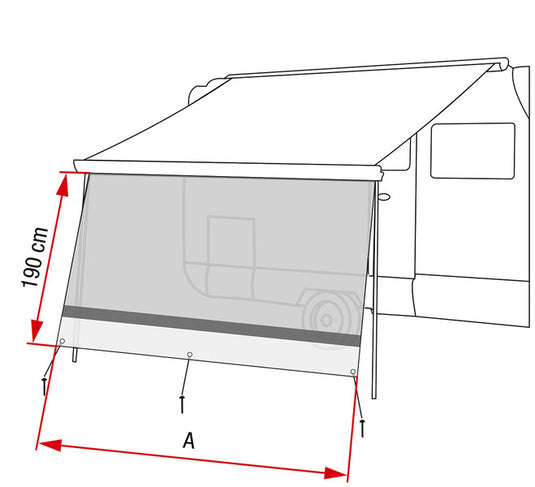 Parete anteriore vista sole XL 100, 100cm, F45s/F45L,F70,F35pro,F80s/F65s/F65L 44384