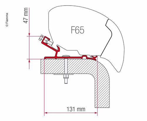 Markisen-Adapter Hymer F65S M44400