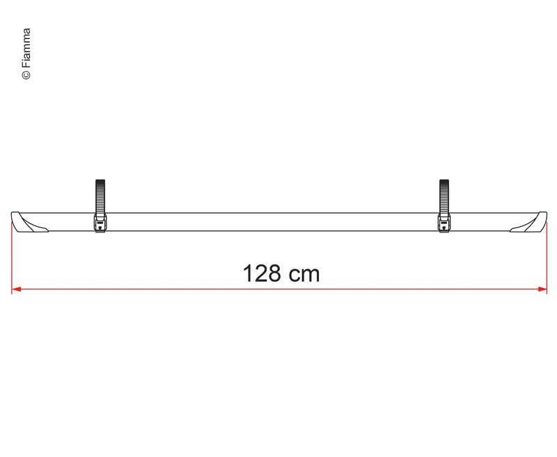 Load image into Gallery viewer, Portabiciclette Rail Quick Pro 128 cm nero 44426
