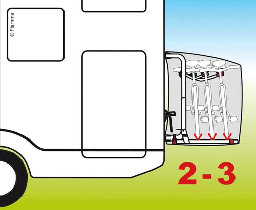 Copri bicicletta S, per 2/3 biciclette 44469