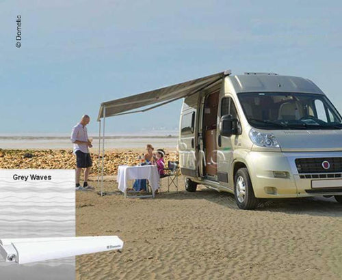 Tenda da sole Dometic Perfect Roof 2000, panno Onde grigie 44703