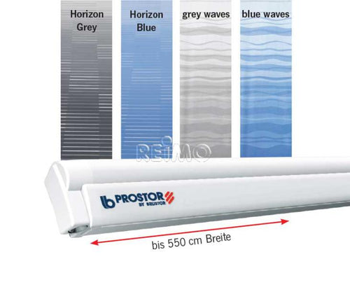 Tenda da sole a parete Dometic Perfect Wall 1500, involucro: bianco colore: Grigio Orizzonte 44718