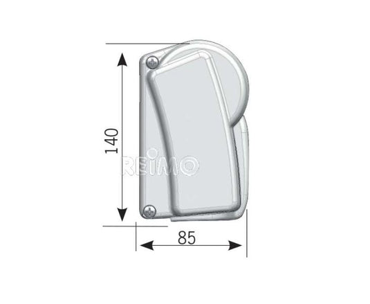 Muro perfetto 1000 *4,5m caso bianco, panno: Onde grigie 44723
