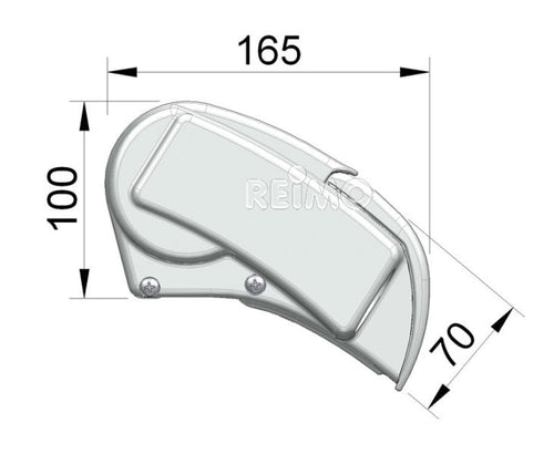 PERFECTROOF PR 2500 - 5,5m Bianco / Grigio Orizzontale 44731