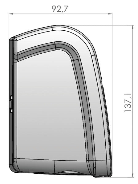 Parete perfetta Parete 1100 2,6m involucro bianco panno: grigio orizzonte 447393