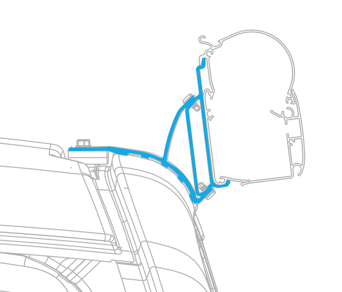 Load image into Gallery viewer, PW1100 Kit 2,6m VW T5/6, LHD+RHD, custodia:antracite, panno:Horizon Grey 44749
