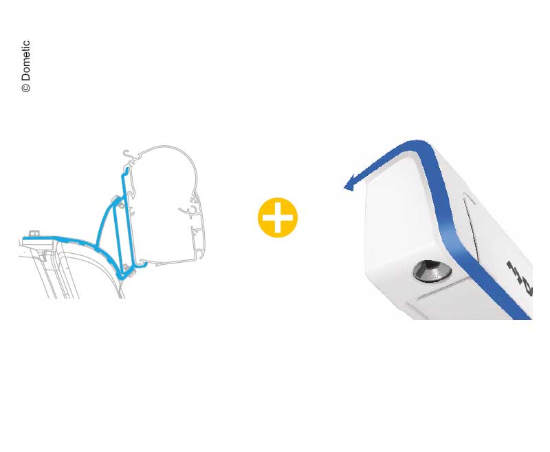 Load image into Gallery viewer, PW1100 2,6m Kit VW T5/6, LHD+RHD, custodia: bianco, panno:Horizon Grey 44750
