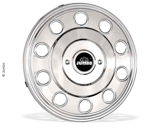 Copriruota classico in acciaio inox 16