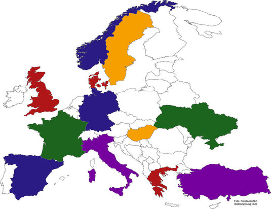 Adesivi Europa Set Europa Stickers Set Europa Stickers Card 46438