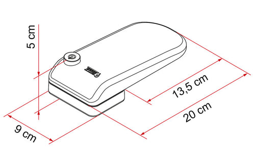 Porta sicura Magnum lunga Sicurezza esterna, bianca 467440