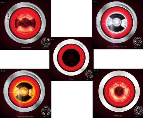 Luci di retromarcia a LED Full LED, standard 2 moduli 469001